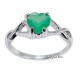 Sterling Silver Ring with Green Onyx Size 6