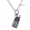Sterling Silver Cell Phone Pendant with Chain