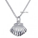 Sterling Silver Seashell Pendant with Chain