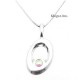 Sterling Silver Initial Pendant W Chain O