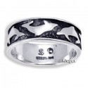 Sterling Silver Rings With Dolphins 