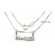 Sterling Silver Princess Pendant With Chain