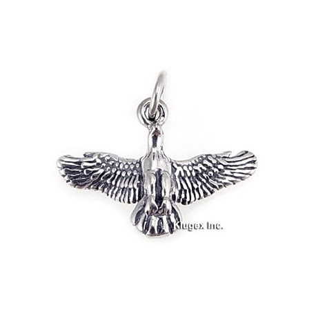 Sterling Silver Flying Eagle Pendant