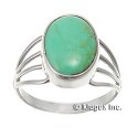 Southwestern Sterling Silver & Turquoise Ring Size 7