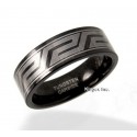 Black Tungsten Carbide Band Ring 
