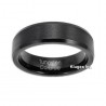 Black Tungsten Carbide Band Ring Size 10.5