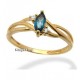 Gold Ring With Mystic Topaz Size 7