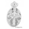 Sterling Silver With CZ Locket Pendant
