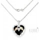 Black Hills Gold Sterling and 12K Gold Heart Pendant