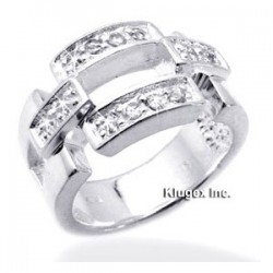 Sterling Silver Ring with CZ Size 7
