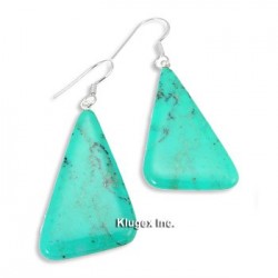 Sterling Silver Earrings With Turquoise