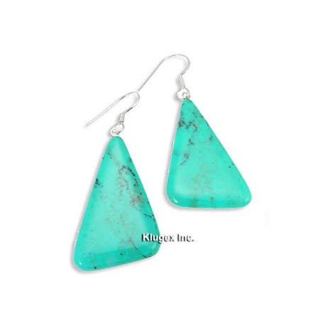 Sterling Silver Earrings With Turquoise