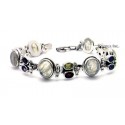 Sterling Silver Bracelet With Gemstones
