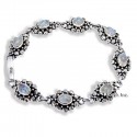 Sterling Silver Bracelet With Moonstone