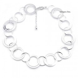 Sterling Silver Harmony Links Necklace