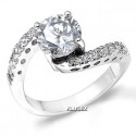 Sterling Silver Ring With CZ 