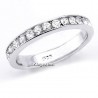 Sterling Silver White CZ Band Ring Size 7