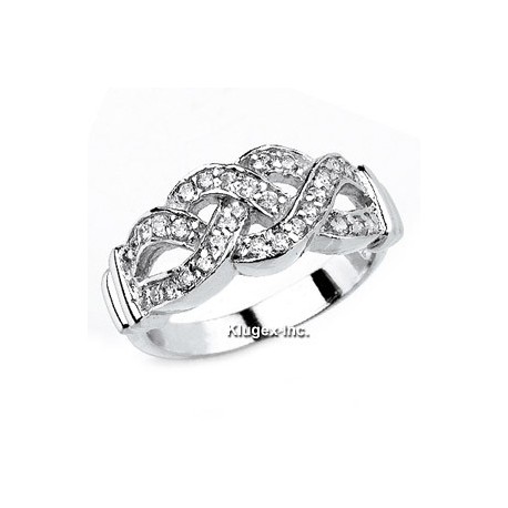 Sterling Silver & CZ Ring Size 5