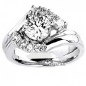 Sterling Silver Ring Set with Cubic Zirconia