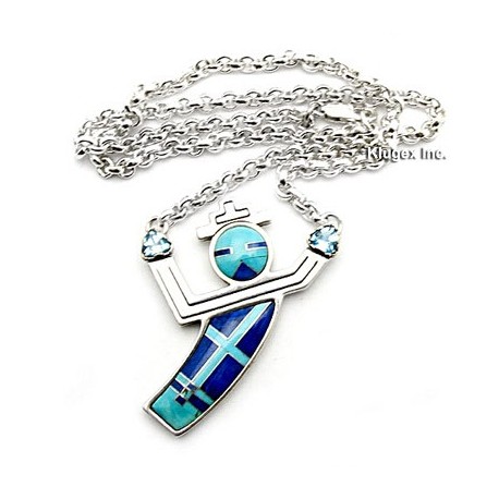 Sterling Silver & Inlay Necklace