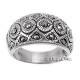 Sterling Silver Marcasite Ring Size 7