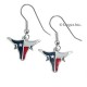 Sterling Silver & Enamel Longhorn Earrings