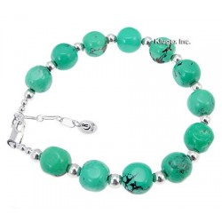 Sterling Silver Turquoise Nuggets Bracelet