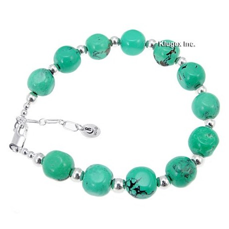 Sterling Silver Turquoise Nuggets Bracelet