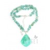 Amazonite Necklace w Sterling Silver