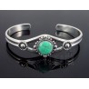 Southwest Sterling Silver Cuff w Turquoise