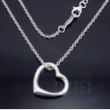 Sterling Silver Heart Pendant w Chain