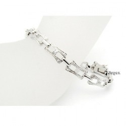 Sterling Silver Bracelet w CZ