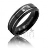 Black Titanium Wedding Band Ring Size 10