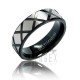 Black Titanium Band Ring Size 8