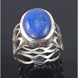 Sterling Silver Ring with Lapis 