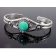 Sterling Silver Cuff Bracelet w Turquoise