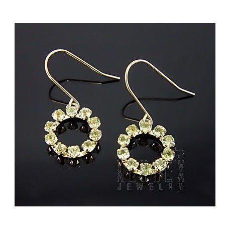 10K Gold Earrings w Peridot