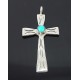 Native American Sterling Silver Cross Pendant