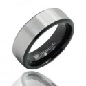 Black Titanium Wedding Band Ring 