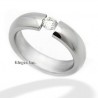 Stainless Steel Ring w CZ Size 5