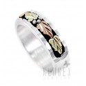 Black Hills Sterling & 12K Gold Wedding Ring 