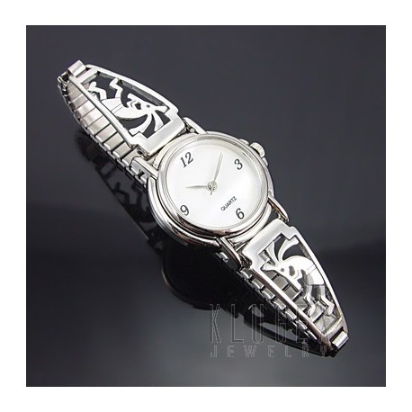 Southwestern Sterling Silver Watch w Kokopelli