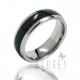 Titanium Carbon Fiber Inlay Band Ring Size 12