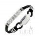 Stainless Steel & Rubber Bracelet