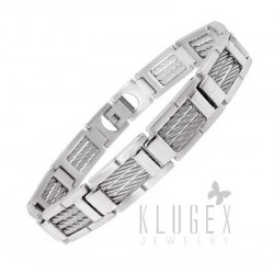 Stainless Steel & Cable Bracelet