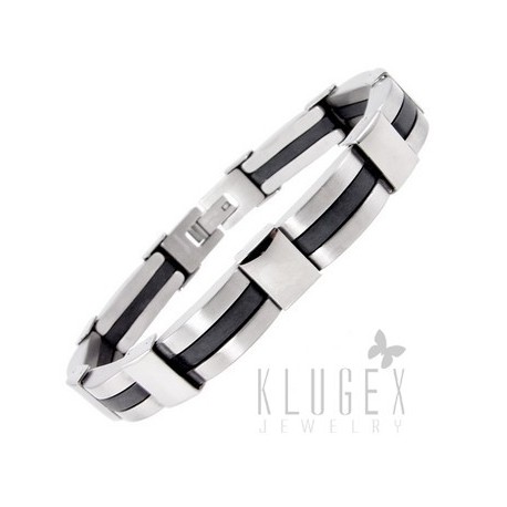 Titanium & Rubber Bracelet