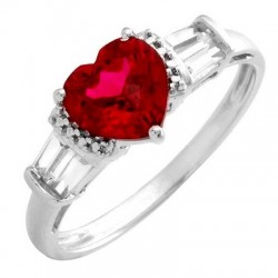 10K Gold Ring w Ruby Size 7