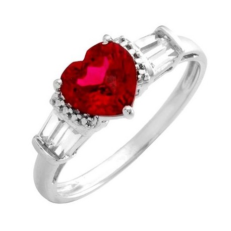 10K Gold Ring w Ruby Size 7