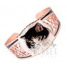 Handcrafted Copper Bracelet w Cat