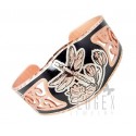 Handcrafted Copper Bracelet w Dragonfly